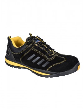 Lusum FW34 Safety Trainer - Black & Yellow Footwear